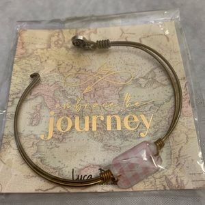 Luca + Danni Bracelets Pink Plaid and Tree of Life